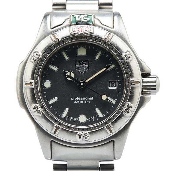 TAG Heuer Professional 200 Watch 999.208A Quartz Grey Dial Stainless Steel La...